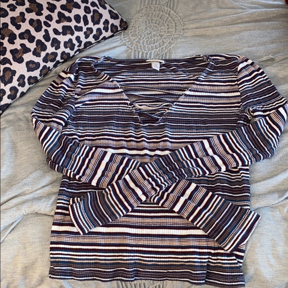 Striped Crop Top